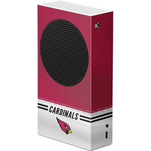 NFL Arizona Cardinals White Striped Xbox Series S Console Skin
